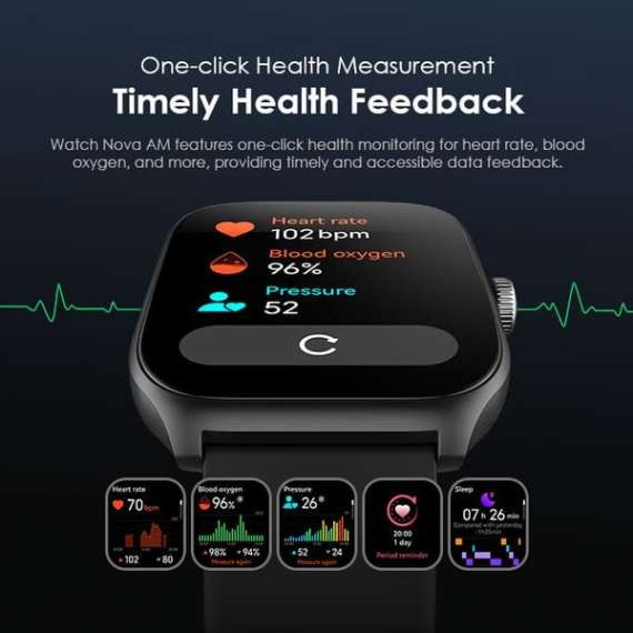 oraimo Watch Nova AM 2.01" AMOLED Screen Curved Cover Smart Watch, 8 image