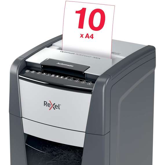 REXEL OPTIMUM AUTOFEED 300X UK SHREDDER, 3 image