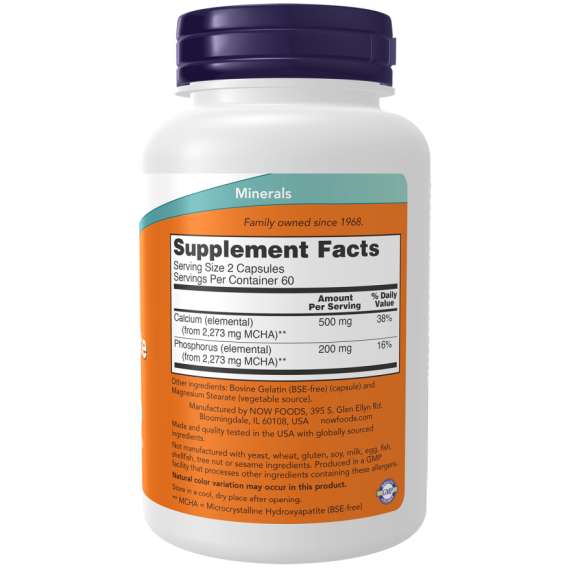 Now Calcium Hydroxyapatite 120Capsules Supplement, 2 image