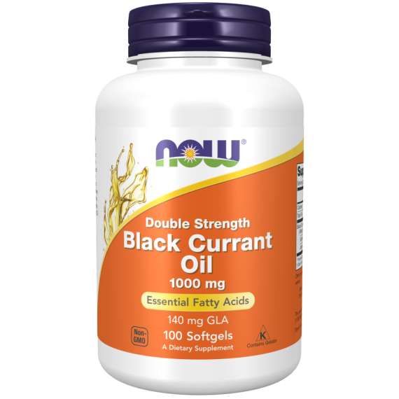 Now 1000mg Black Currant Oil 100Capsules Supplement
