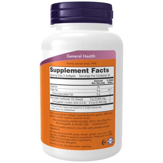 Now 800mg CLA 90Softgels Supplement, 2 image