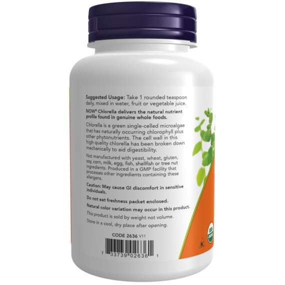 Now 113gm Chlorella Powder Supplement, 3 image