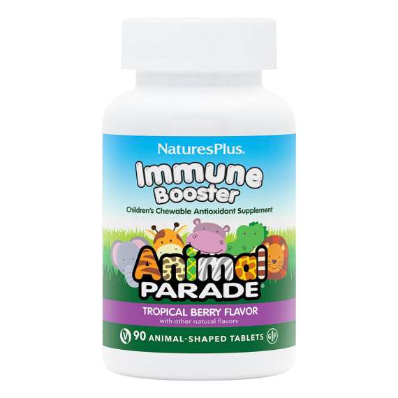 Natures Plus Animal Parade Kids Immune Booster 90Chewable Tablets Supplement