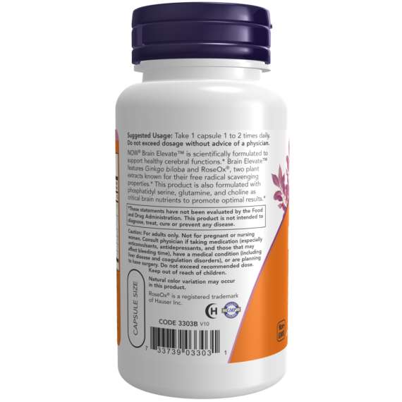 Now Brain Elevate 60Capsules Supplement, 3 image