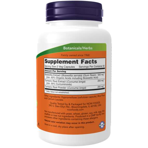 Now 250mg Boswellia Extract 120Capsules Supplement, 2 image