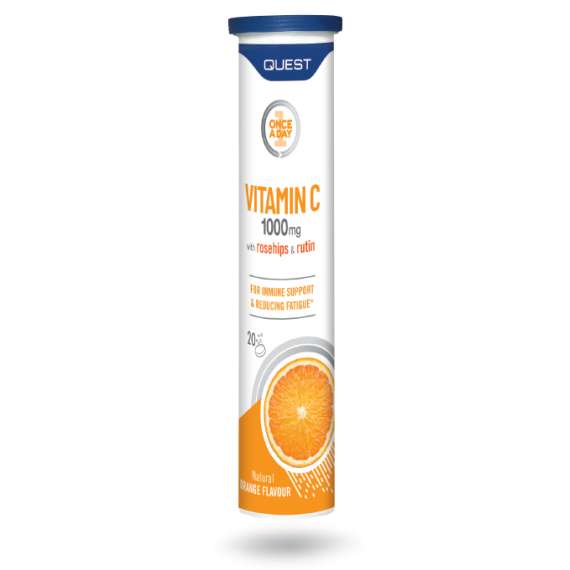 Quest 1000mg Effervescent Vitamin C 20 Tablets Supplement