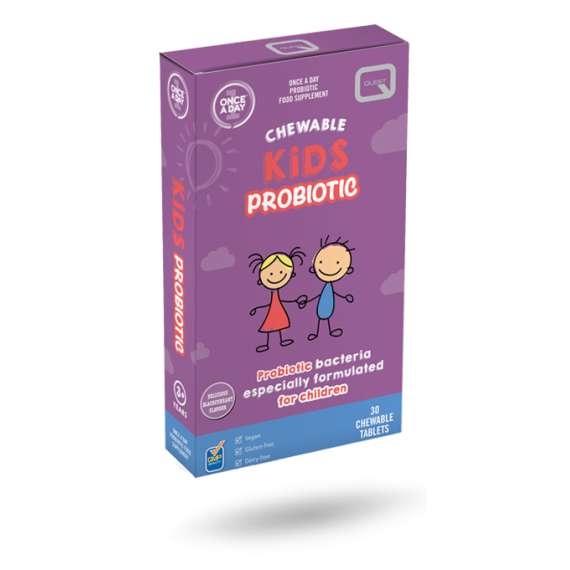 Quest Once A Day Chewable Kids Probiotics 30Tablets Supplement