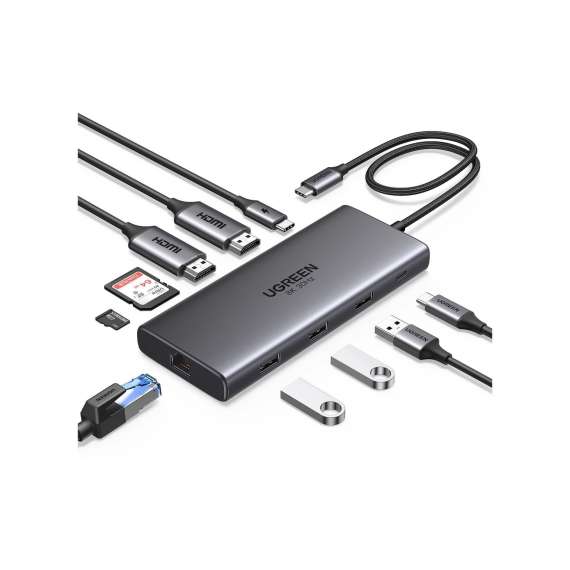 UGREEN  CM639 10-in-1 USB-C Multifunction Adapter