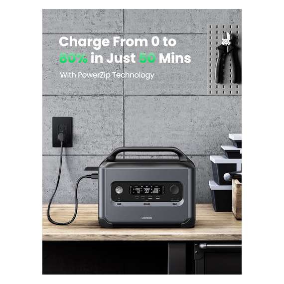 UGREEN PowerRoam 1200W 1024Wh Battery Backup Solar Generator, 2 image