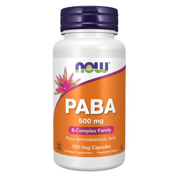 Now 500mg PABA 100Capsules Supplement