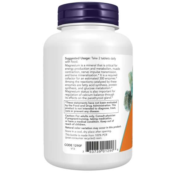 Now 200mg Magnesium Citrate 100Tablets Supplement, 3 image