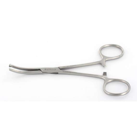 Kocher Forcep, Instrument Style: Curved, Instrument Length: 18cm