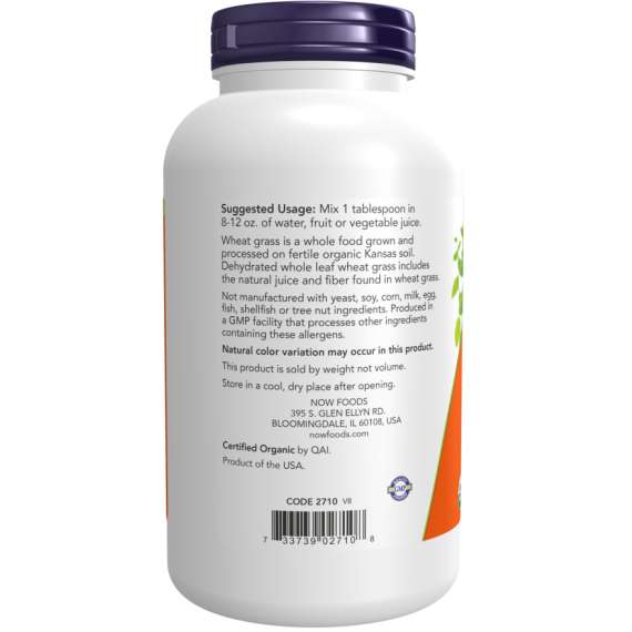 Now 255g Wheatgrass Food Supplement, 3 image