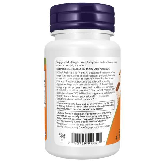 Now Probiotic10 30Capsules Supplement, 3 image