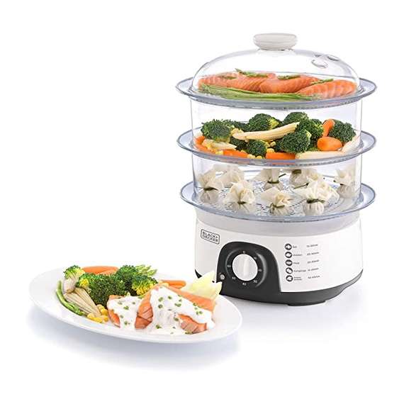 Black & Decker HS6000-B5 3 Tier 10L Food Steamer, 3 image