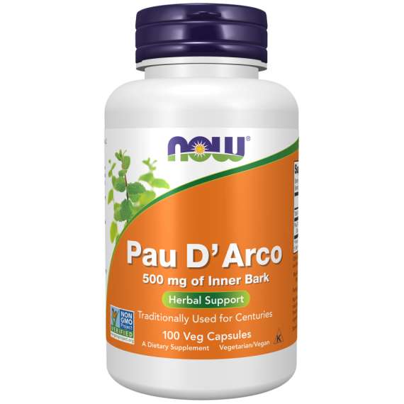 Now 500mg Pau Darco 100Capsules Supplement