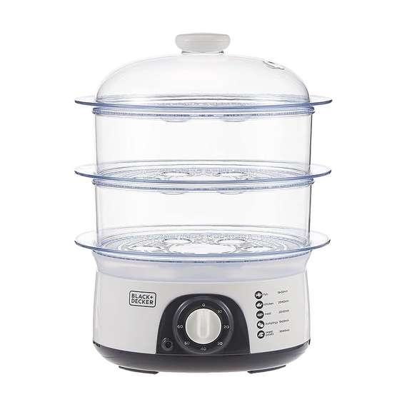 Black & Decker HS6000-B5 3 Tier 10L Food Steamer, 2 image