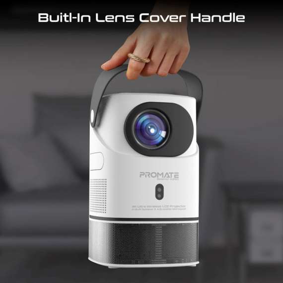 Promate Wireless 4K Ultra HD DLP Projector, 2 image