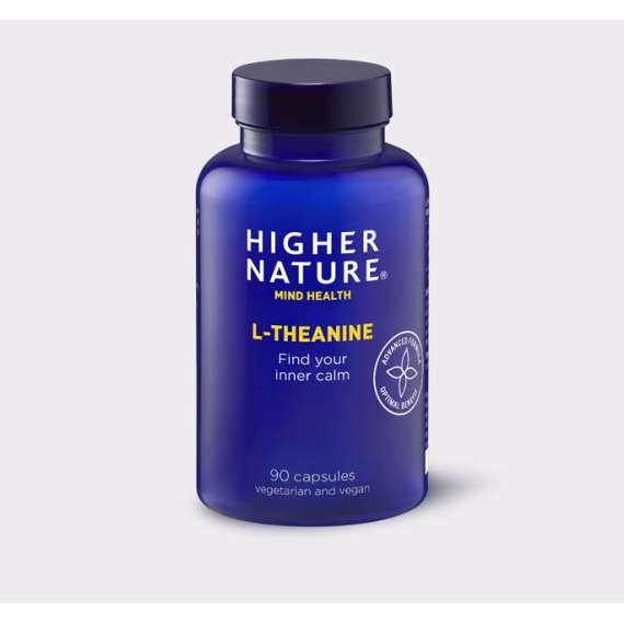 Higher Nature 100mg L-Theanine 90 Capsules Supplement