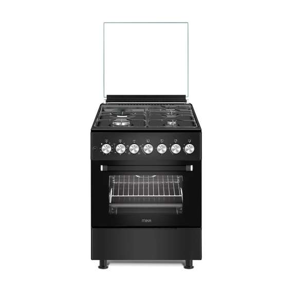 Mika MST6231E4BL 3 Gas 1 RAPID Hot Plate Standing Cooker