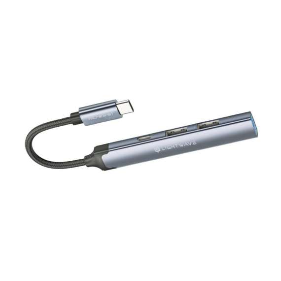 Lightaave LW-HUB-C304  4-in-1 USB-C Hub Adapter