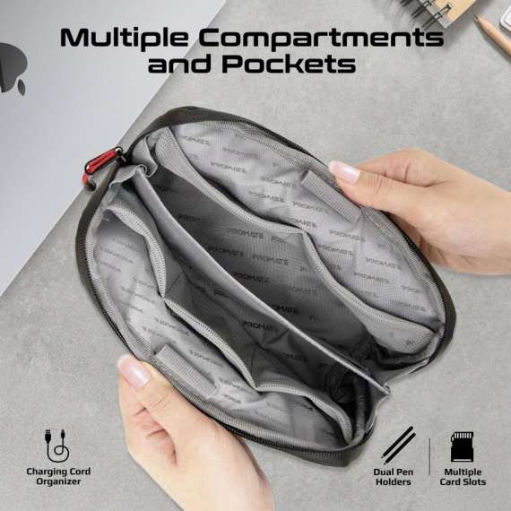 Promate Lightweight Tech Accessory Pouch, 3 image