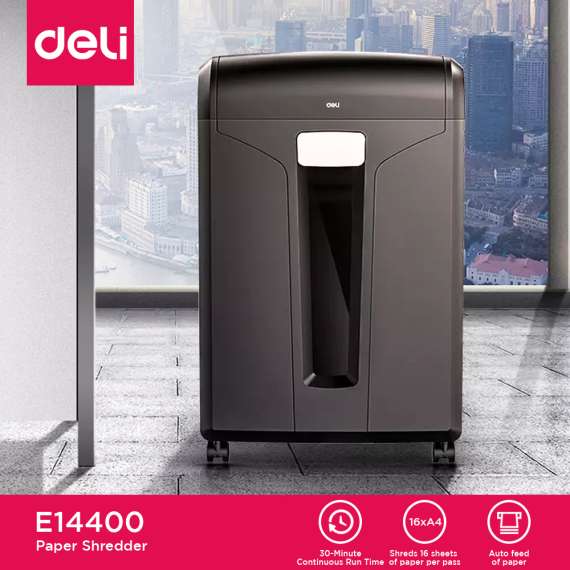 DELI E14400 CROSS-CUT PAPER SHREDDER, 3 image