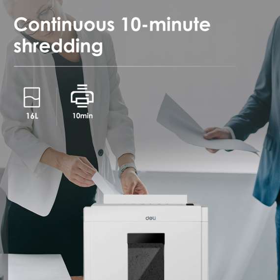 DELI T051 CROSS-CUT PAPER SHREDDER, 2 image