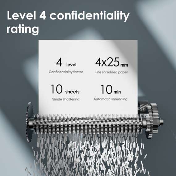 DELI T051 CROSS-CUT PAPER SHREDDER, 5 image