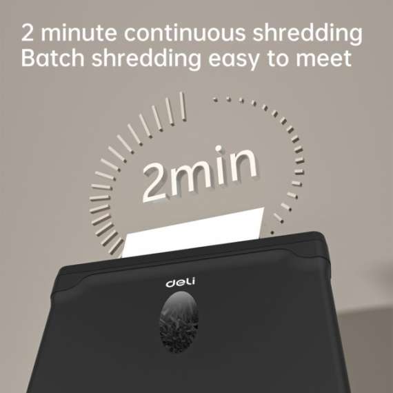 DELI T014 CROSS-CUT PAPER SHREDDER, 5 image