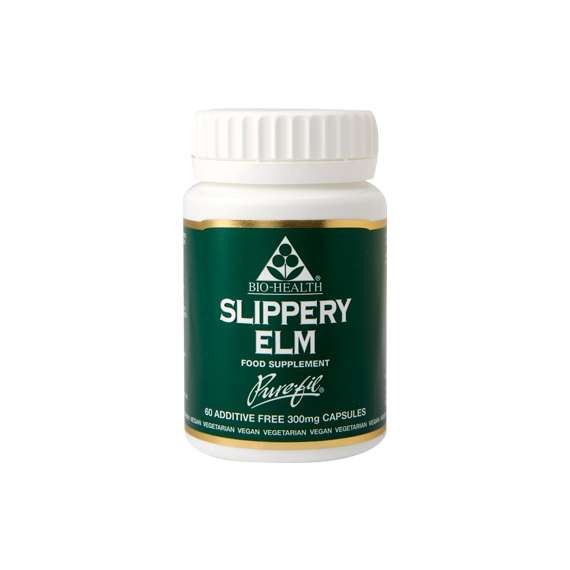 BioHealth 300mg Slippery Elm Bark 60 Capsules Supplement