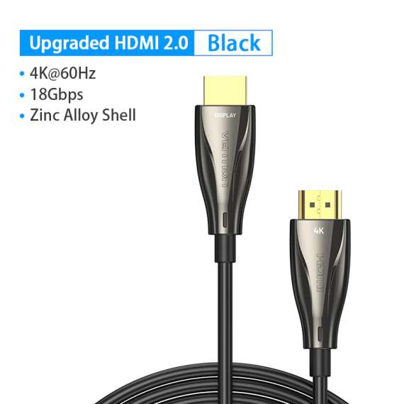 Vention Fiber Optical 4K  Engineering Male to Male 50M Cable