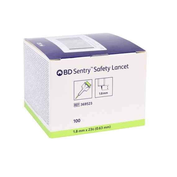 BD 23G Sentry Safety 100Pack Lancets, 2 image