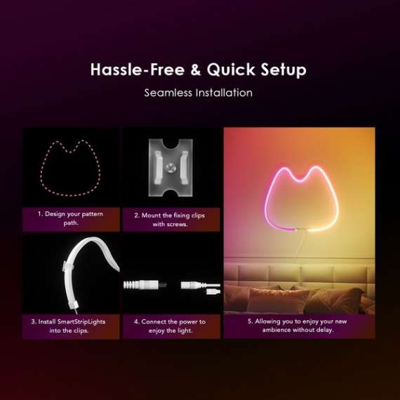 Oraimo SmartStripLights 2M Smart Strip Lights, 9 image