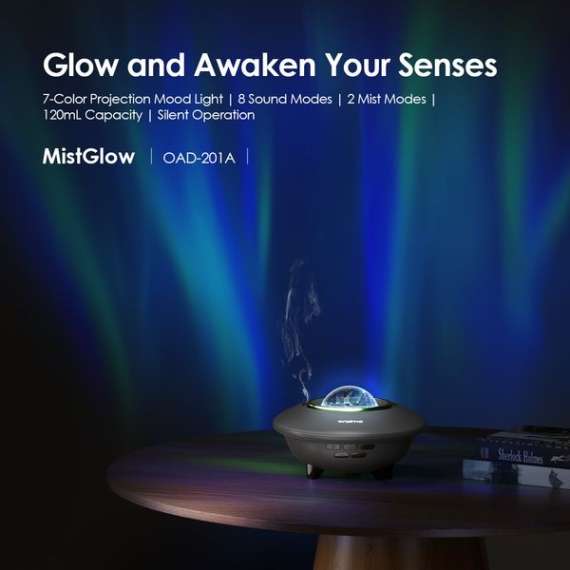 Oraimo MistGlow 120ml Aroma Diffuser, 2 image
