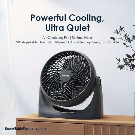 Oraimo SmartTableFan Powerful Cooling Table Fan, 3 image