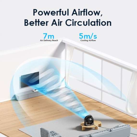 Oraimo SmartTableFan Powerful Cooling Table Fan, 2 image