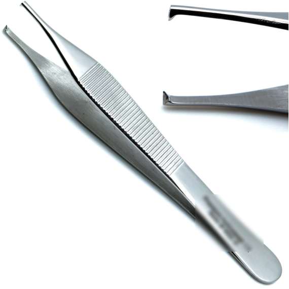 Adson Forceps, Instrument Style: Toothed, Instrument Length: 12cm