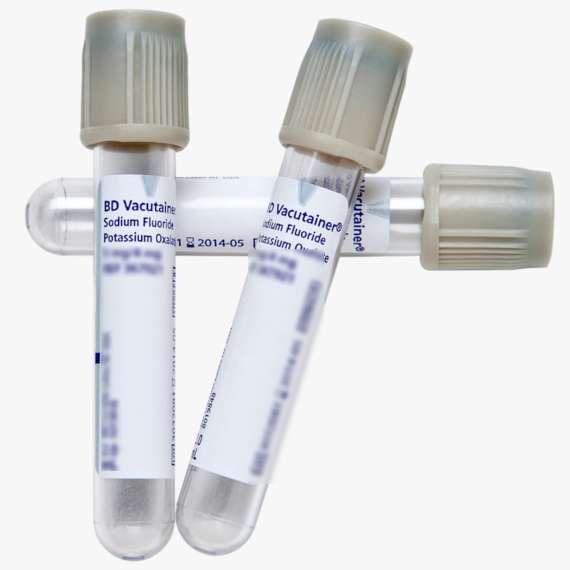 BD Vacutainer Sodium Fluoride Potassium Oxalate 100Pack Blood Collection Tubes