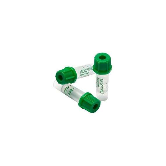 BD Microgard Closure 50Pack Microtainer Tubes,  Vacutainer Tubes Type: Plasma tube with lithium heparin/Green