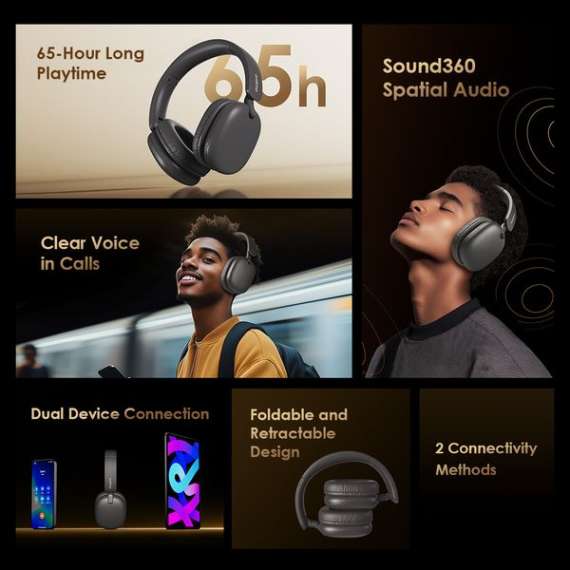 Oraimo BoomPop Lite Over-Ear Wireless Headphones, 2 image