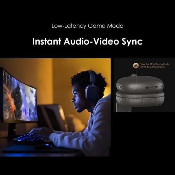 Oraimo BoomPop Lite Over-Ear Wireless Headphones, 8 image