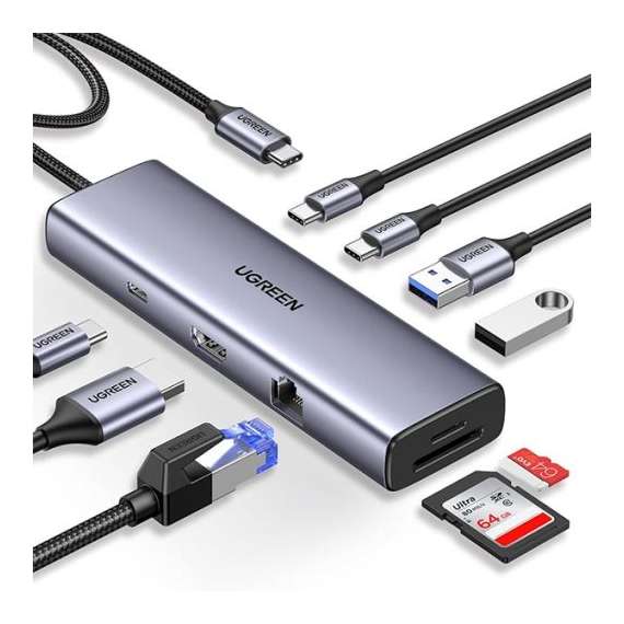 UGREEN UG-15375 9-in-1 USB-C Multifunction Adapter