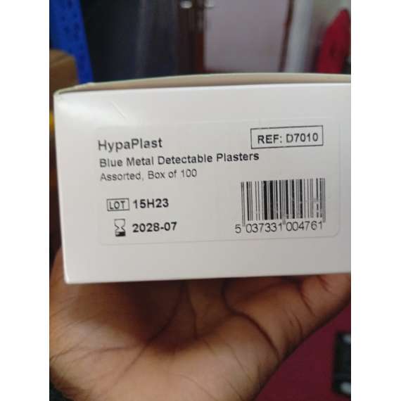 Hypaplast Blue Metal Detectable Plasters, 3 image