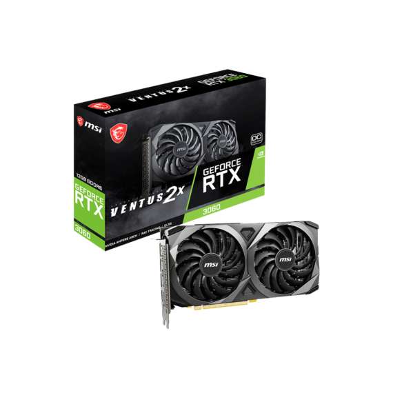 MSI Nvidia Geforce RTX 3060 Ventus 2X 12GB Graphics Card