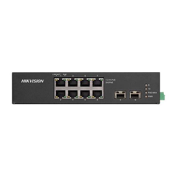 Hikvision DS-3T0510HP-E/HS 8 Port Gigabit Unmanaged Harsh POE Switch