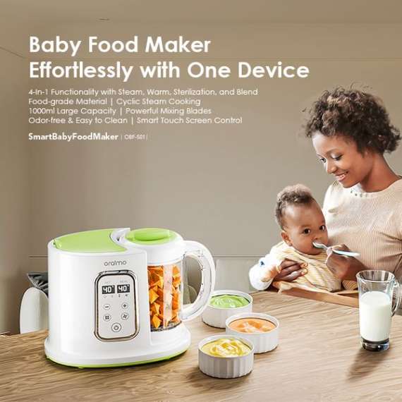 Oraimo SmartBabyFoodMaker 1000ml Baby Food Maker, 3 image