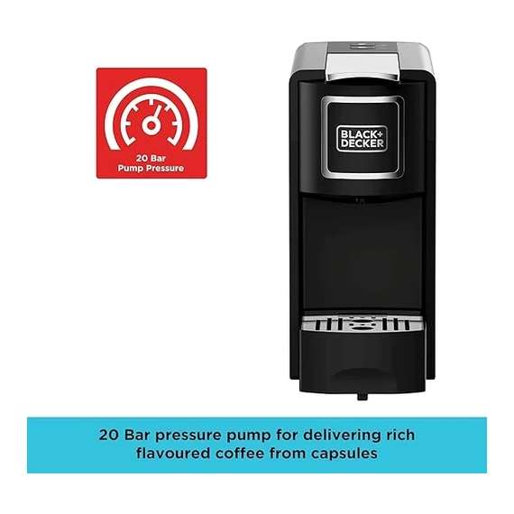 BLACK DECKER CCM100-B5 Capsule Coffee Machine, 2 image