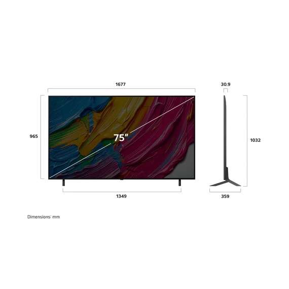 LG 55QNED80A6A 55 Inches HDR10 WebOS25 QNED 4K TV, 2 image