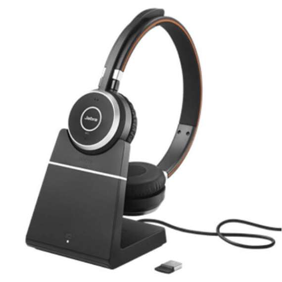 Jabra Evolve 65 SE UC Stereo Headset with Charging Stand, 2 image